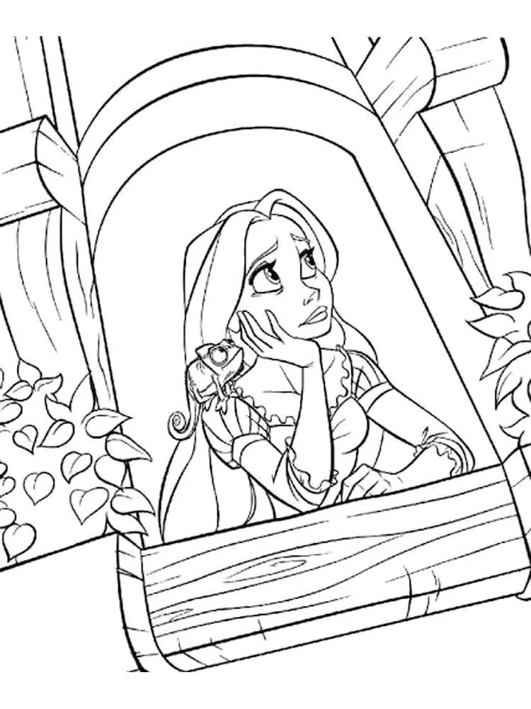 Dibujos para colorear e imprimir Tangled