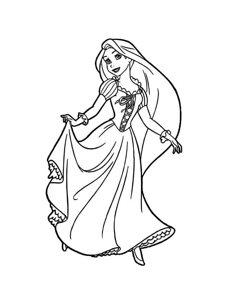 Dibujos para colorear e imprimir Tangled