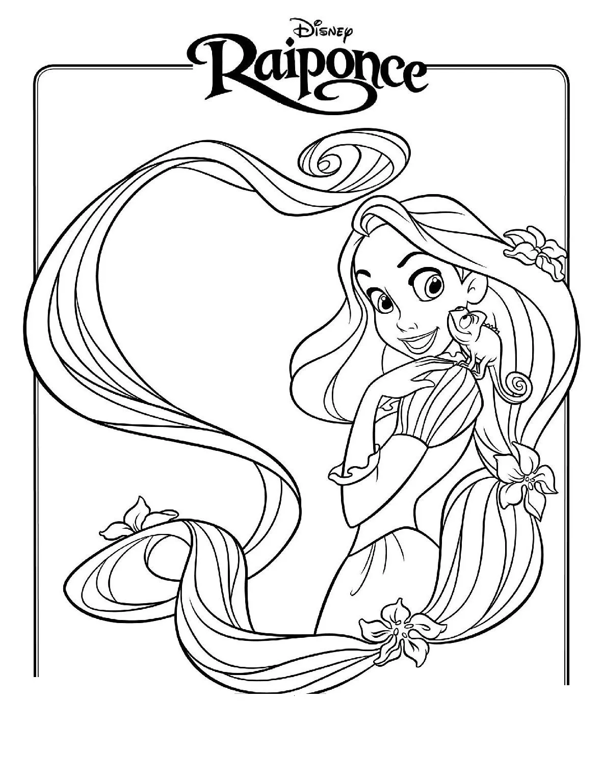 Dibujos para colorear e imprimir Tangled