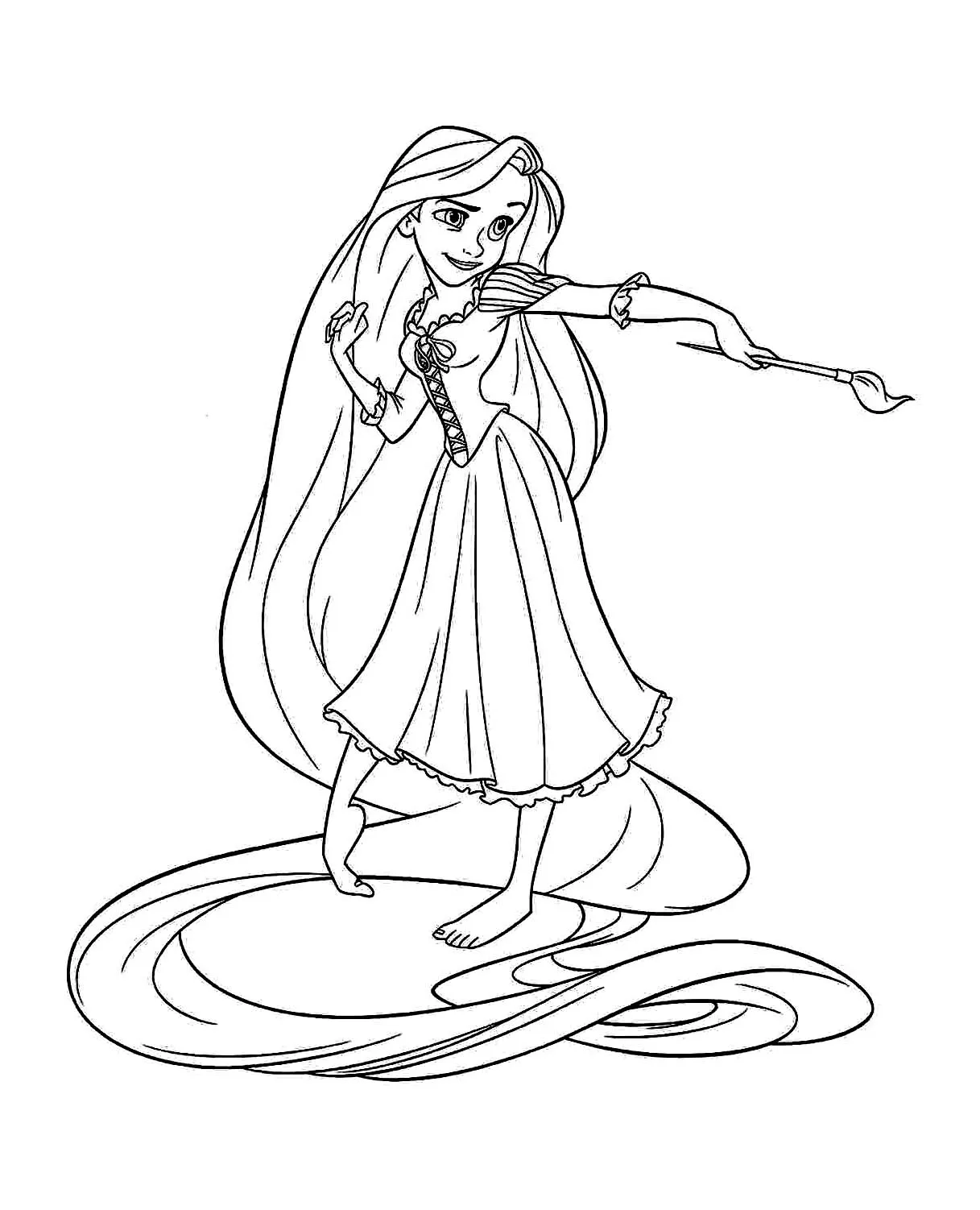 Dibujos para colorear e imprimir Tangled