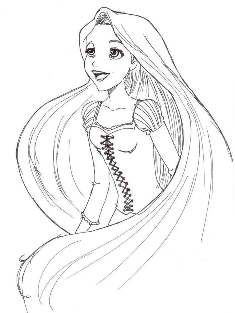 Dibujos para colorear e imprimir Tangled