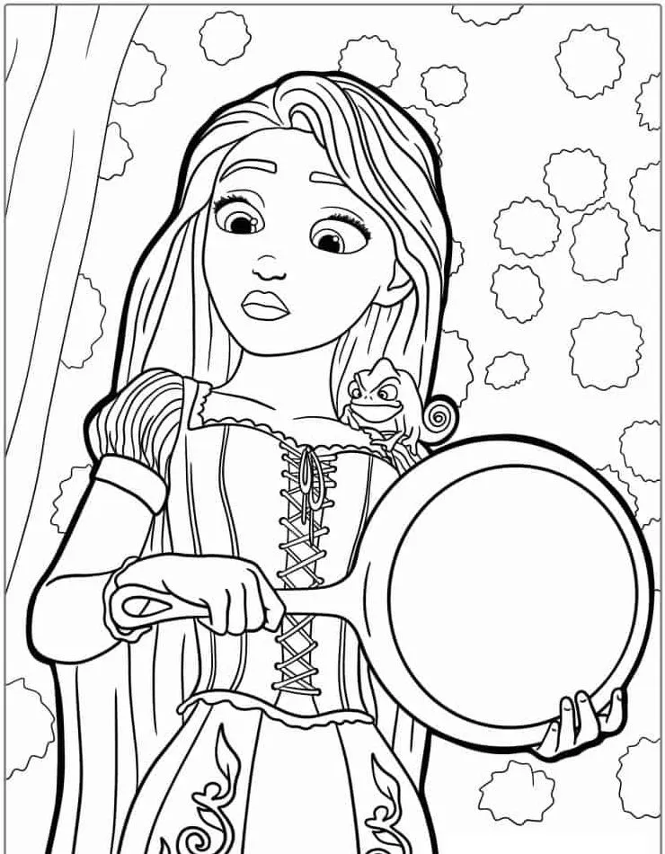 Dibujos para colorear e imprimir Tangled