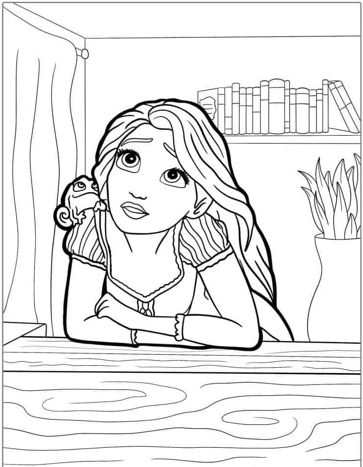 Dibujos para colorear e imprimir Tangled