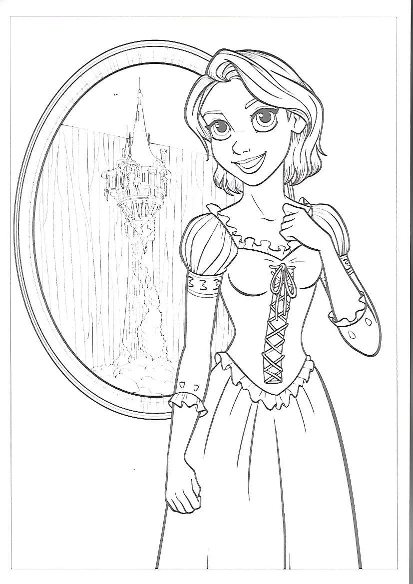 Dibujos para colorear e imprimir Tangled