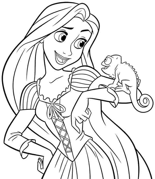 Dibujos para colorear e imprimir Tangled