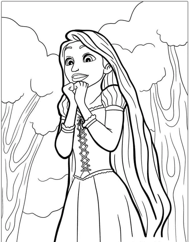 Dibujos para colorear e imprimir Tangled