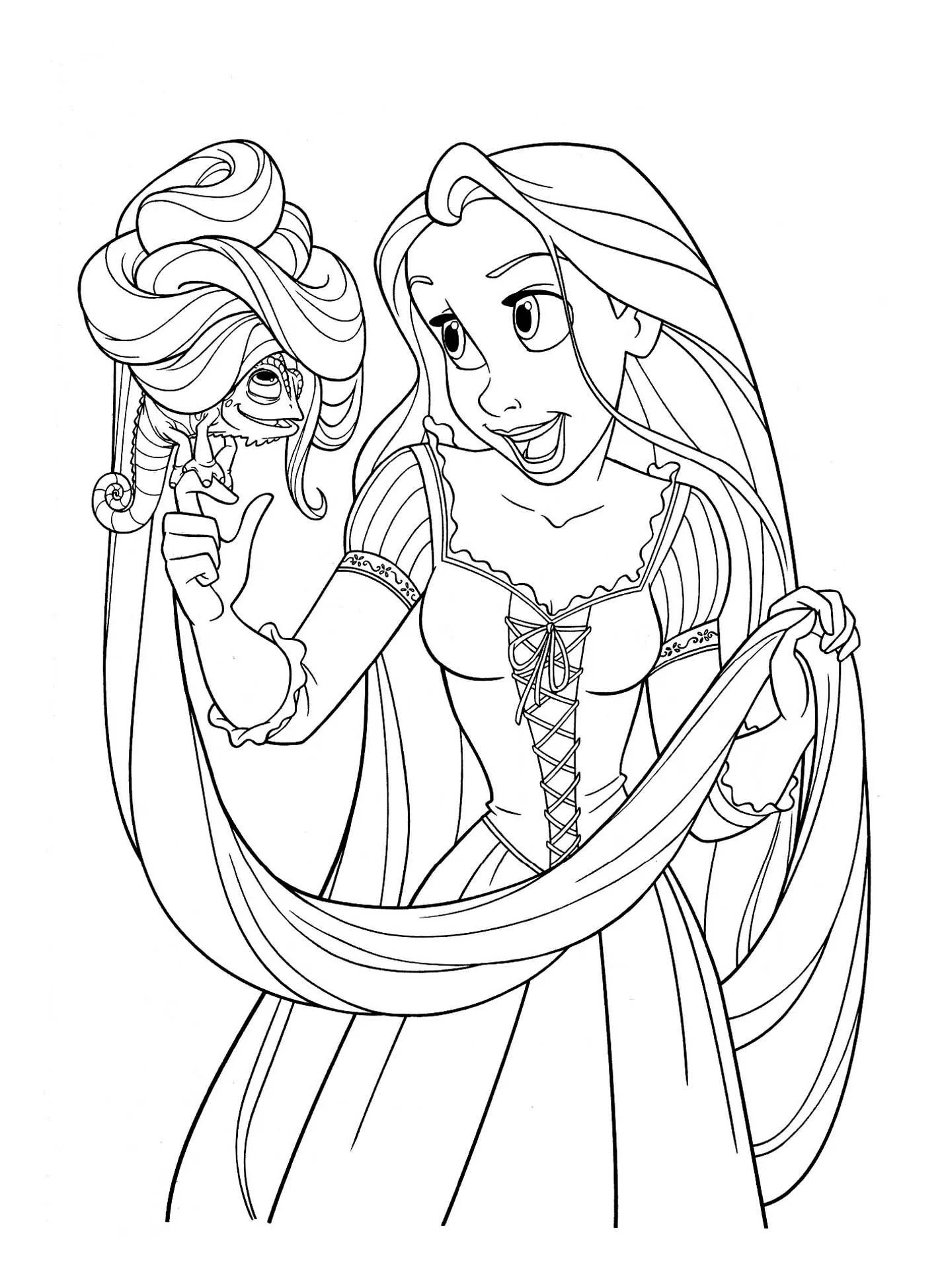 Dibujos para colorear e imprimir Tangled