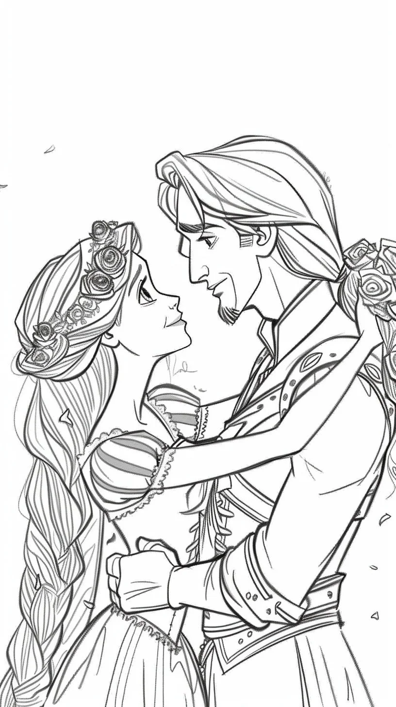 Dibujos para colorear e imprimir Tangled