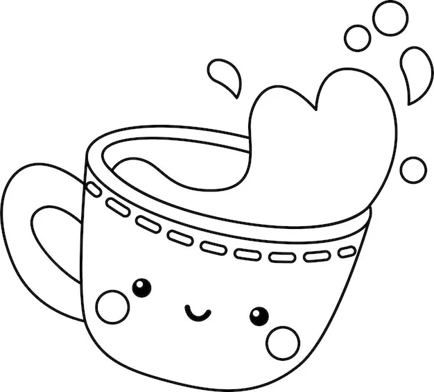 Dibujos para colorear e imprimir Tea With Milk