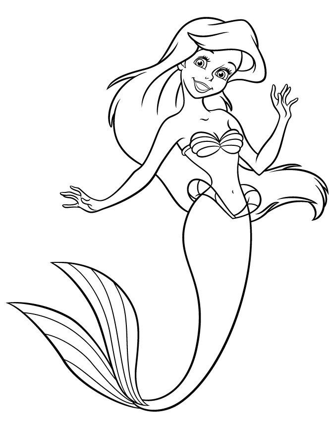 Dibujos para colorear e imprimir The Little Mermaid