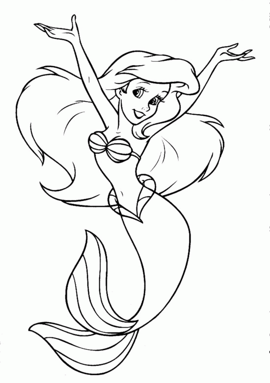 Dibujos para colorear e imprimir The Little Mermaid