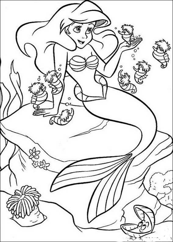 Dibujos para colorear e imprimir The Little Mermaid