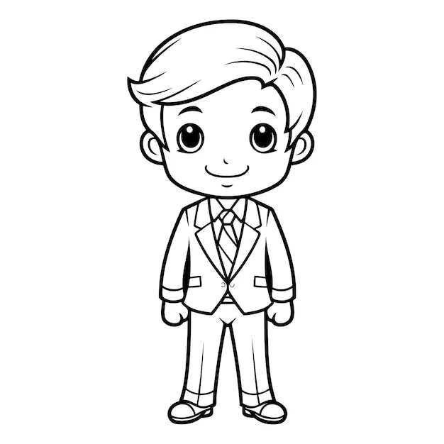 Tie coloring pages 44