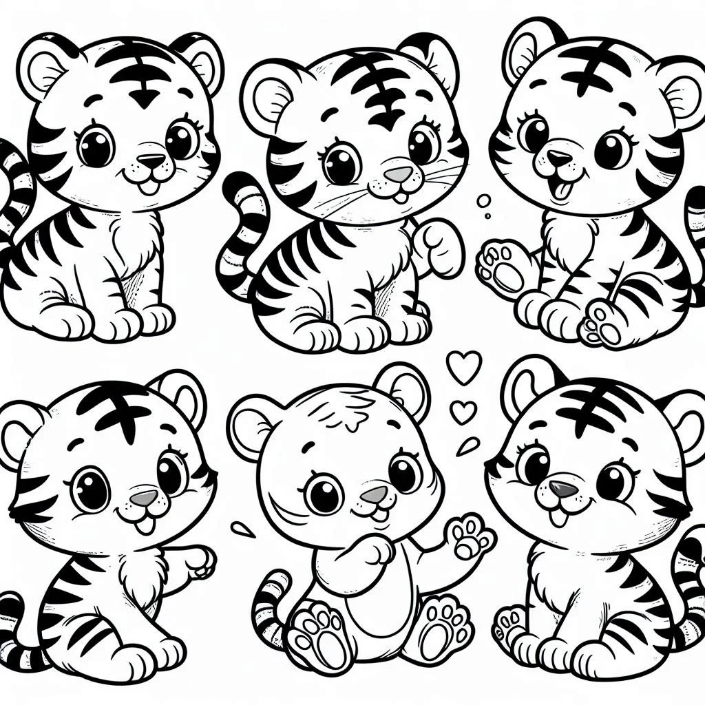 Dibujos para colorear e imprimir Tigers