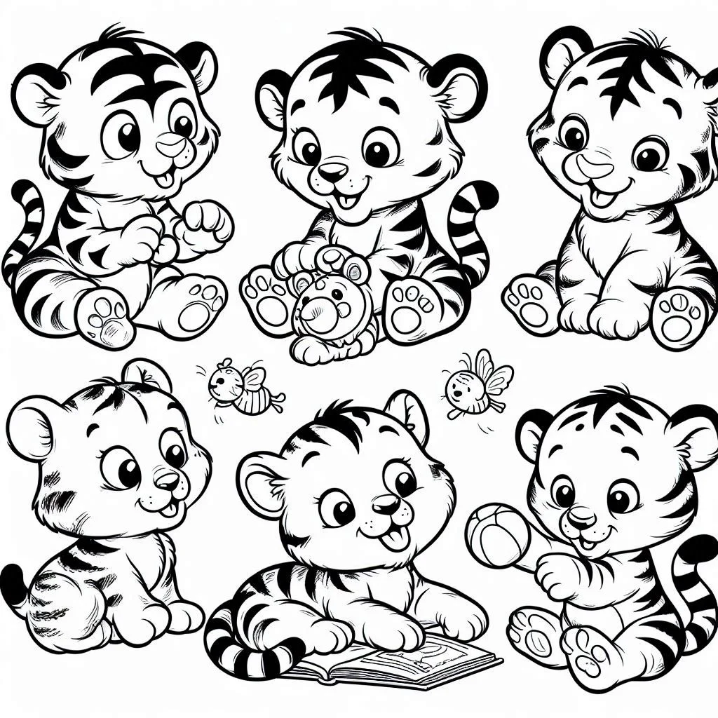 Dibujos para colorear e imprimir Tigers