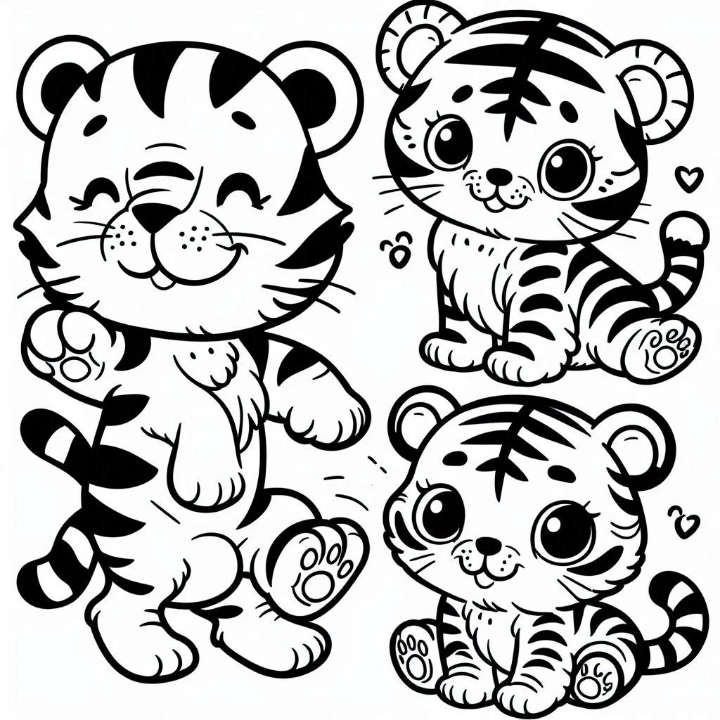 Dibujos para colorear e imprimir Tigers