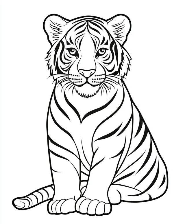 Dibujos para colorear e imprimir Tigers