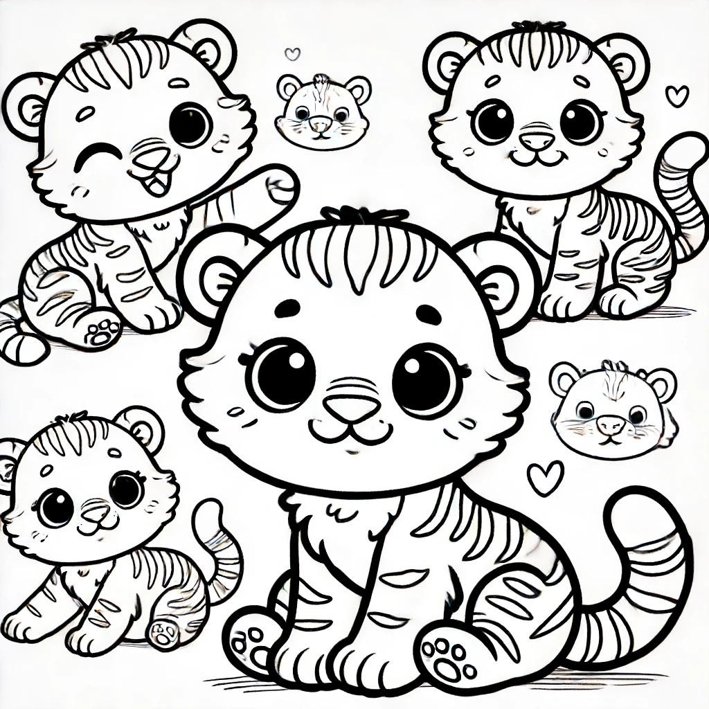 Dibujos para colorear e imprimir Tigers