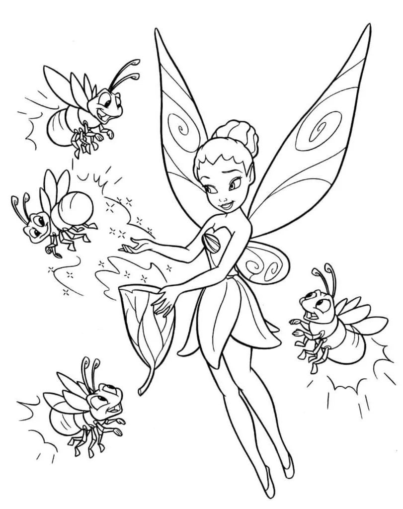 Dibujos para colorear e imprimir Tinker Bell