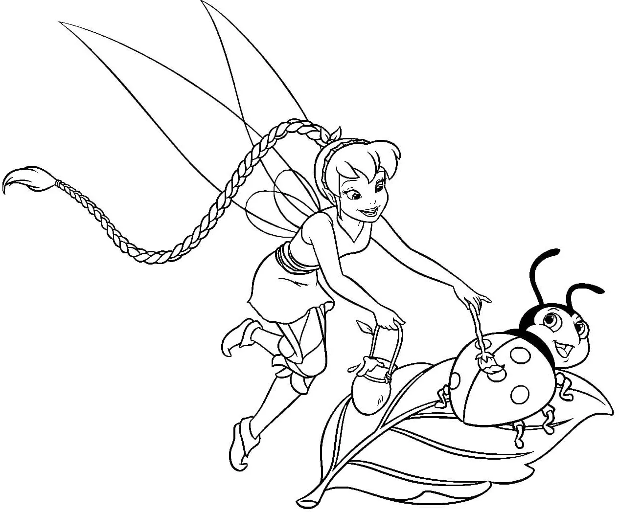 Dibujos para colorear e imprimir Tinker Bell