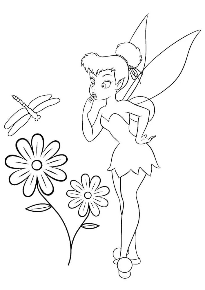 Dibujos para colorear e imprimir Tinker Bell