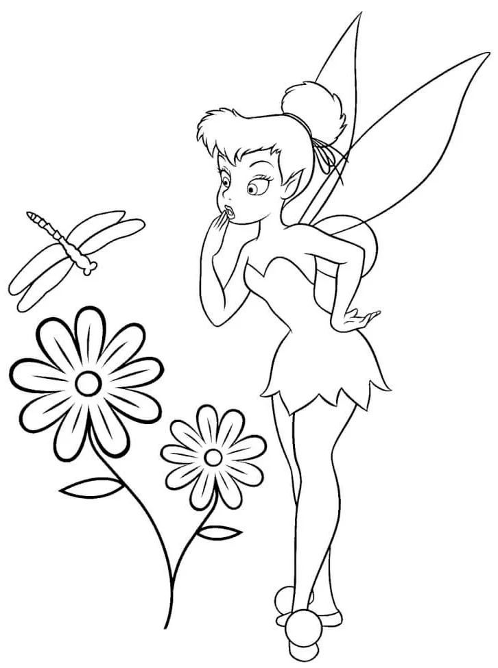 Dibujos para colorear e imprimir Tinker Bell