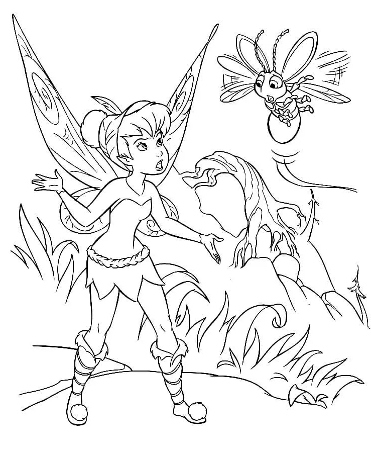 Dibujos para colorear e imprimir Tinker Bell