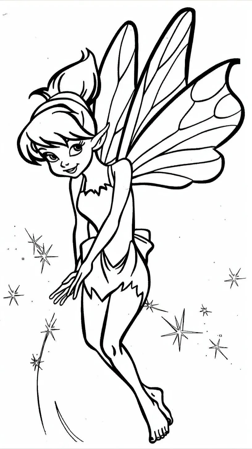 Dibujos para colorear e imprimir Tinker Bell