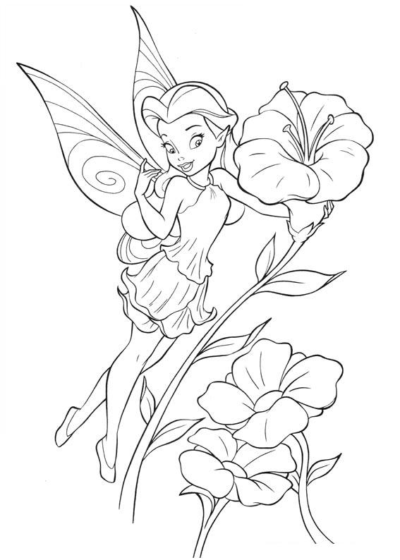 Dibujos para colorear e imprimir Tinker Bell