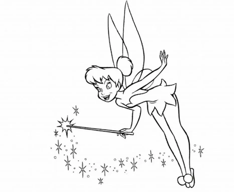 Dibujos para colorear e imprimir Tinker Bell