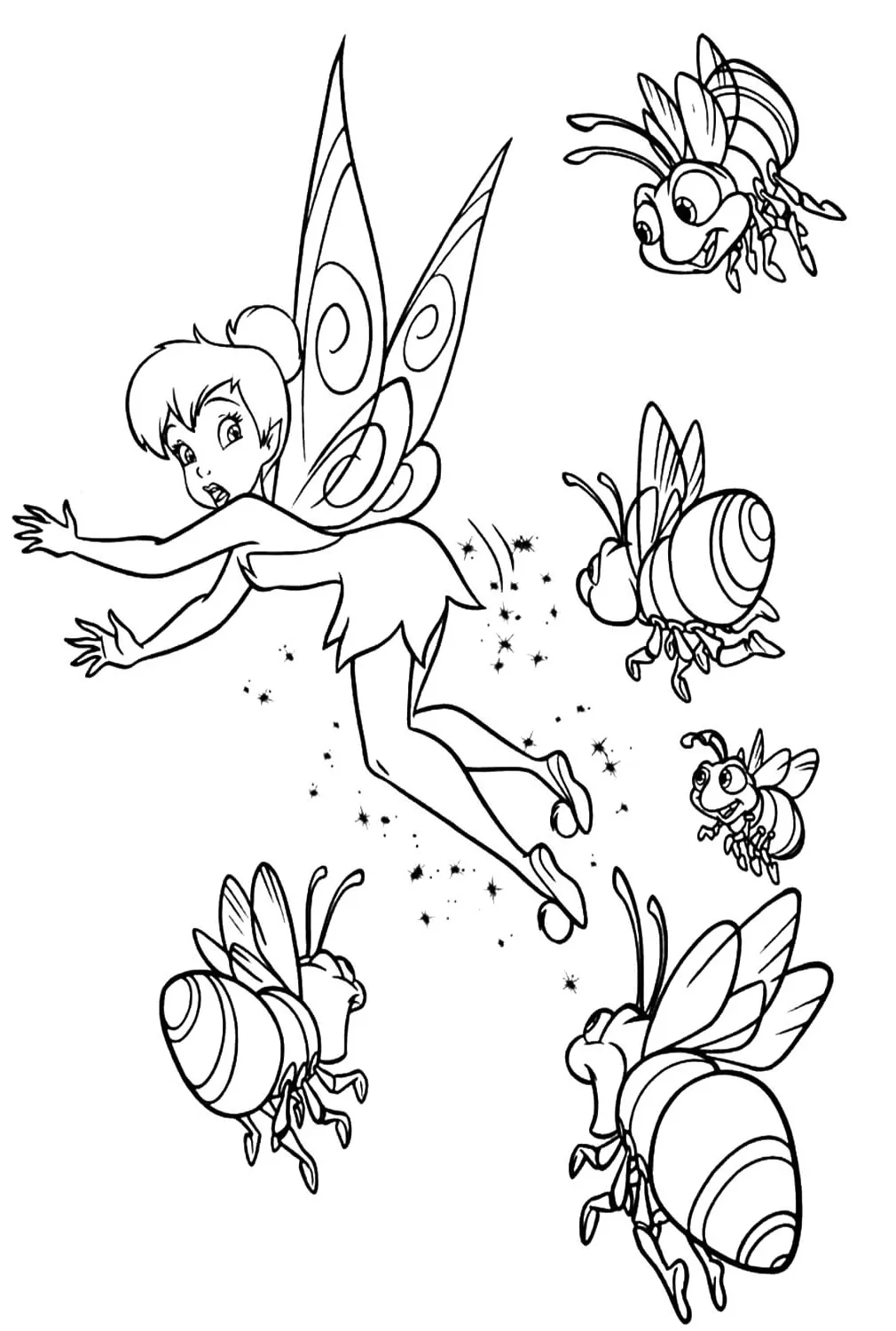 Dibujos para colorear e imprimir Tinker Bell