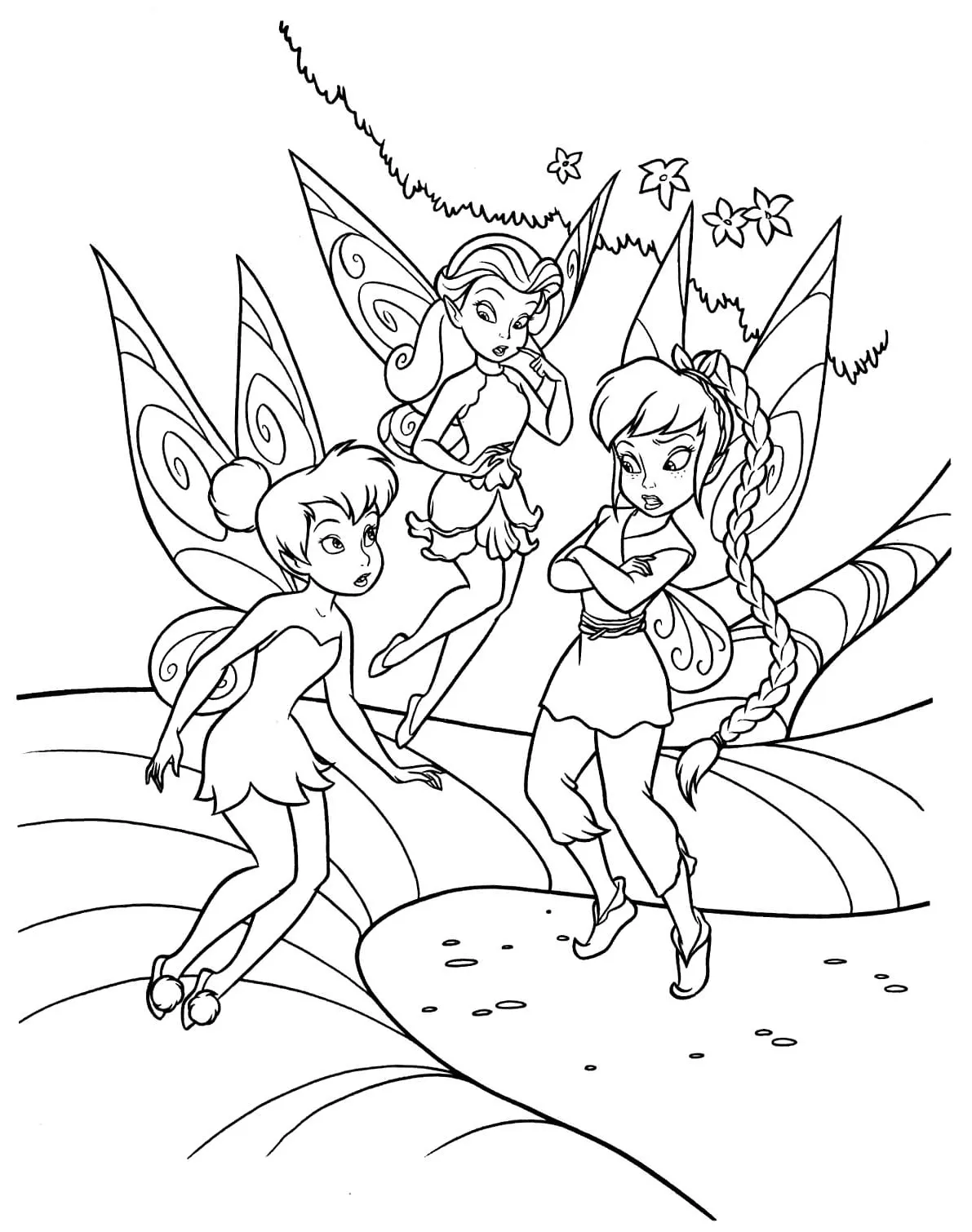 Dibujos para colorear e imprimir Tinker Bell