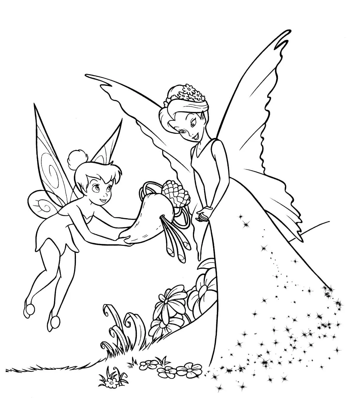 Dibujos para colorear e imprimir Tinker Bell