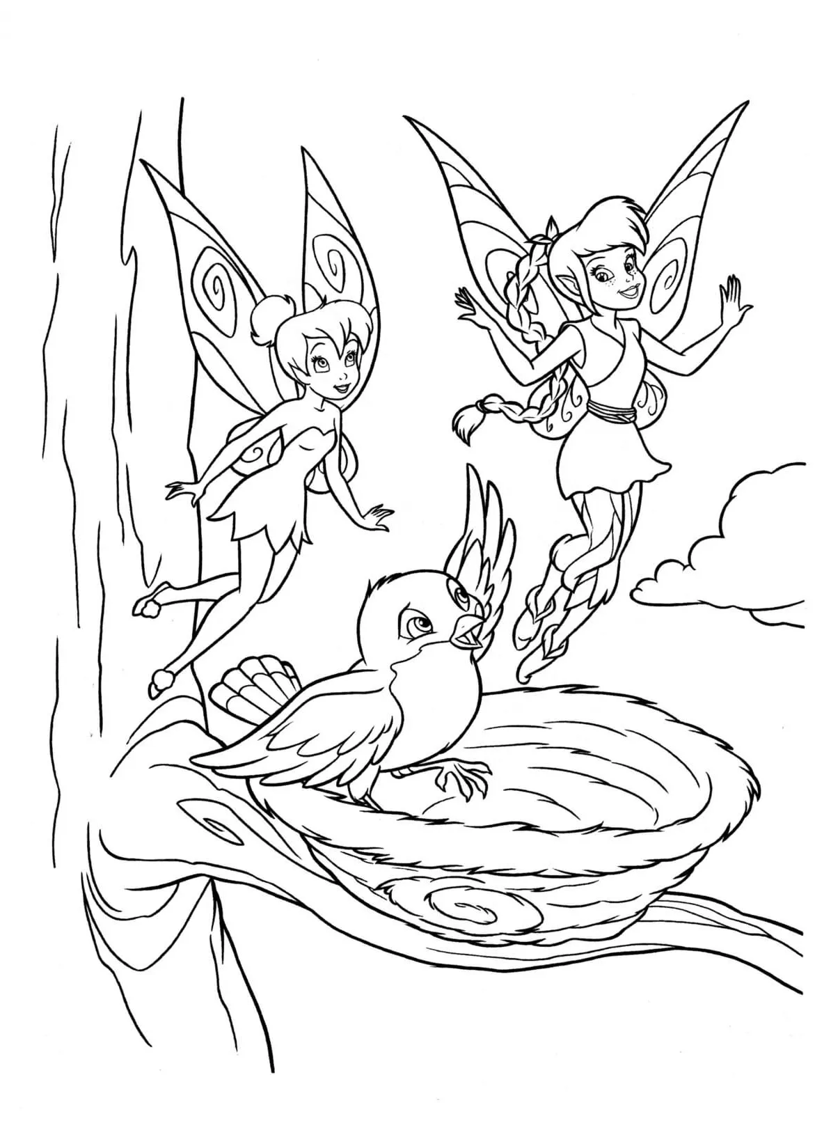 Dibujos para colorear e imprimir Tinker Bell