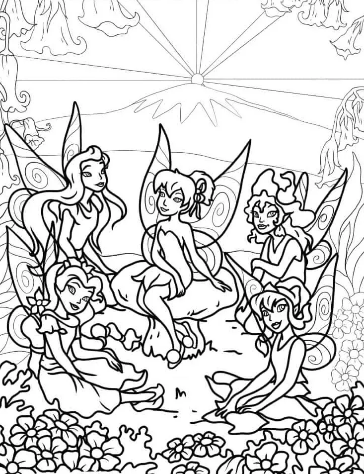 Dibujos para colorear e imprimir Tinker Bell