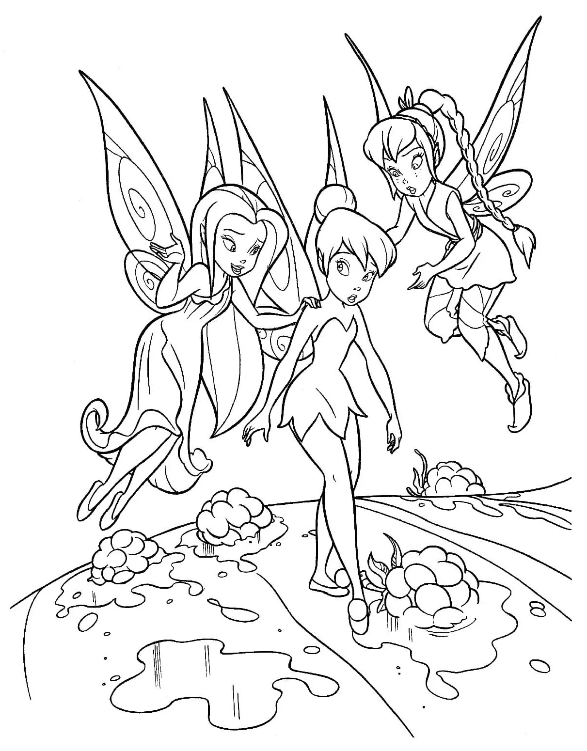 Dibujos para colorear e imprimir Tinker Bell