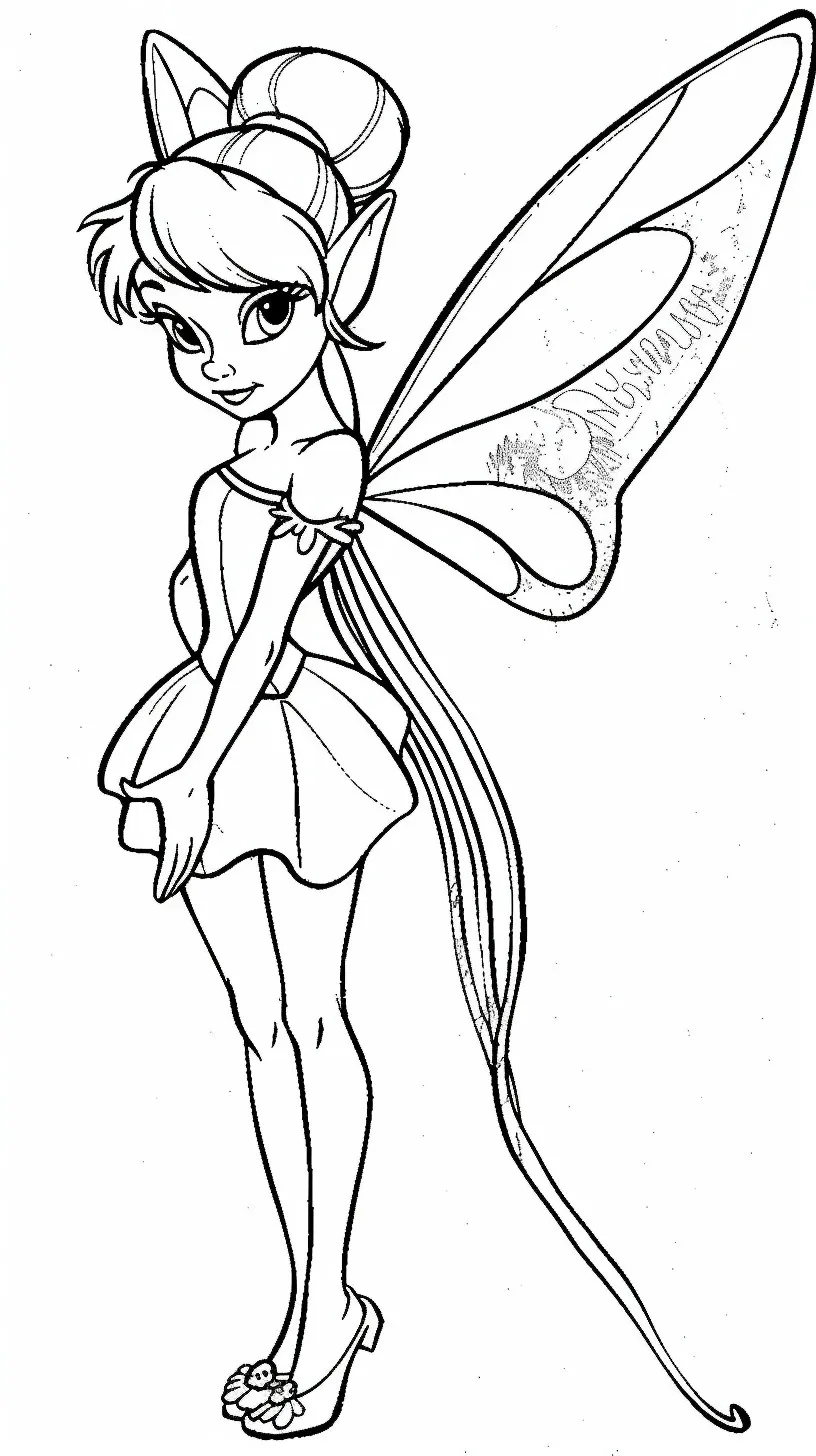 Dibujos para colorear e imprimir Tinker Bell