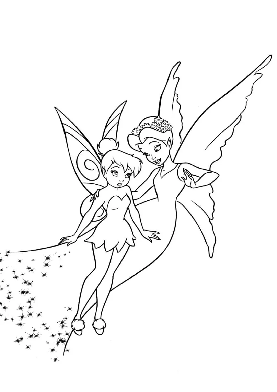 Dibujos para colorear e imprimir Tinker Bell