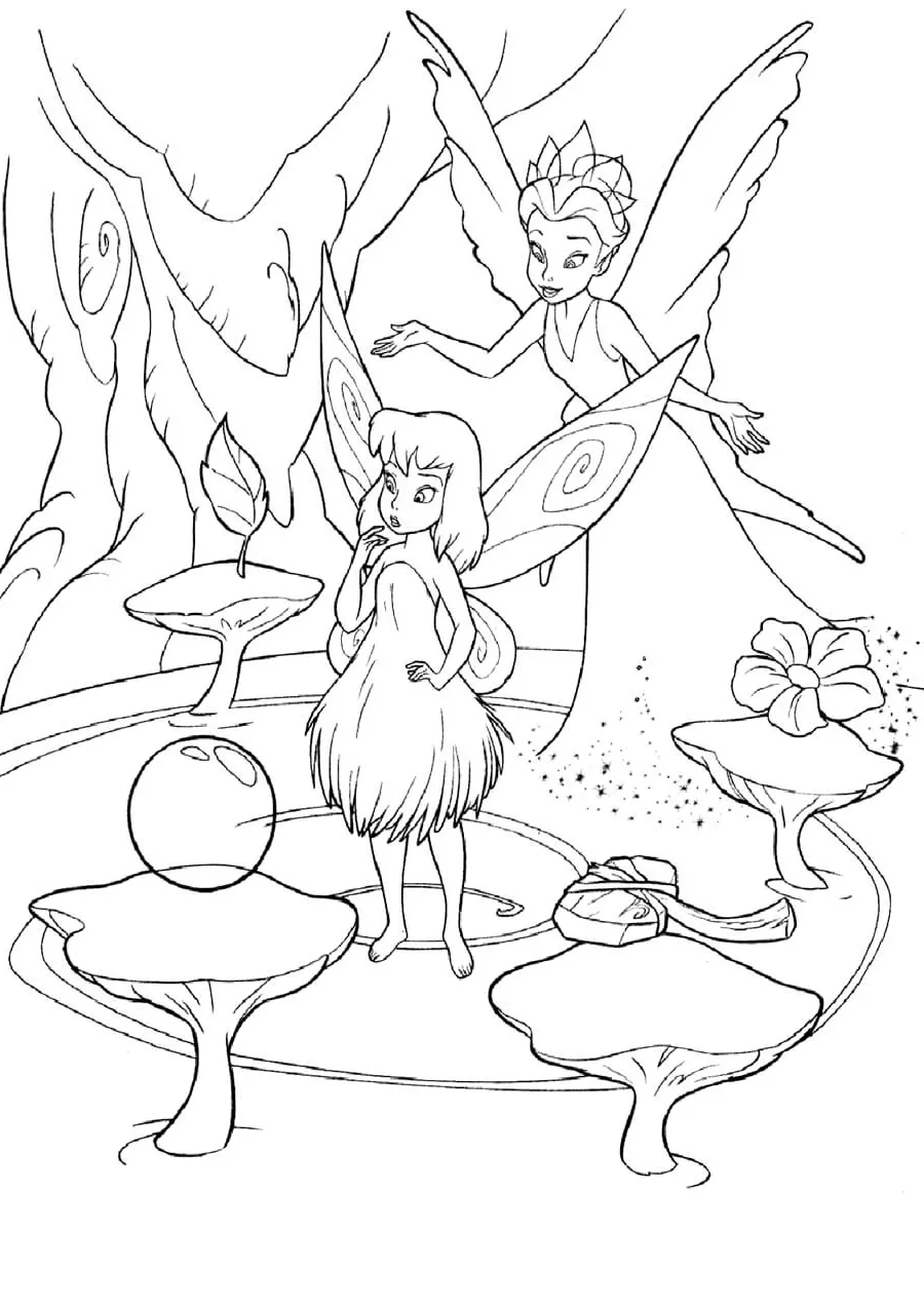 Dibujos para colorear e imprimir Tinker Bell