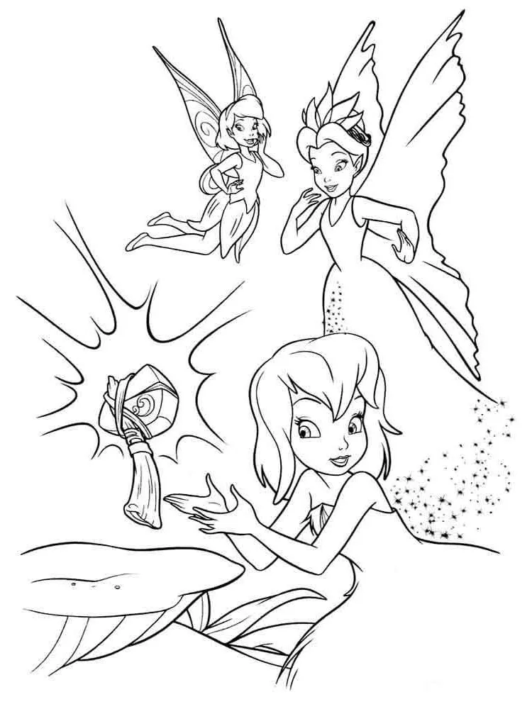 Dibujos para colorear e imprimir Tinker Bell