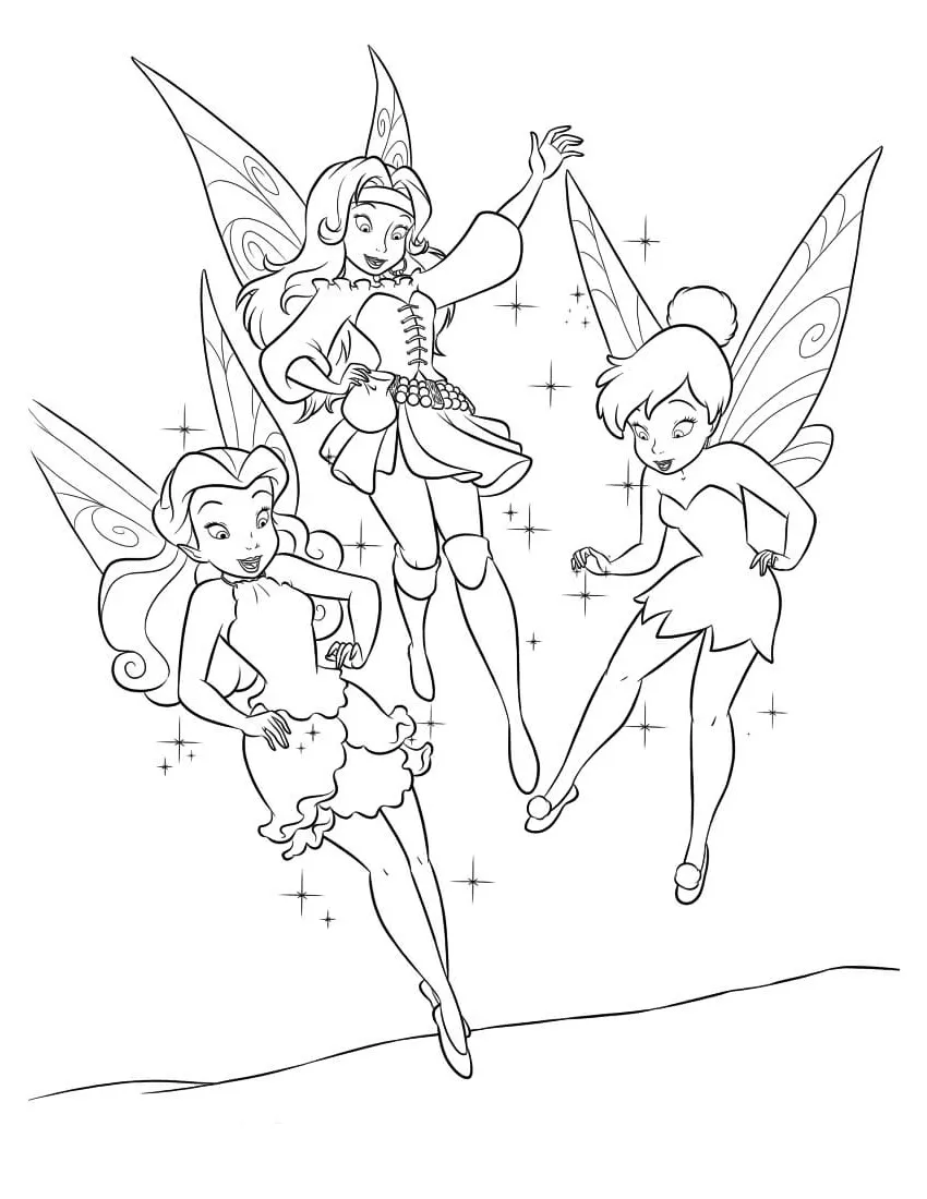 Dibujos para colorear e imprimir Tinker Bell