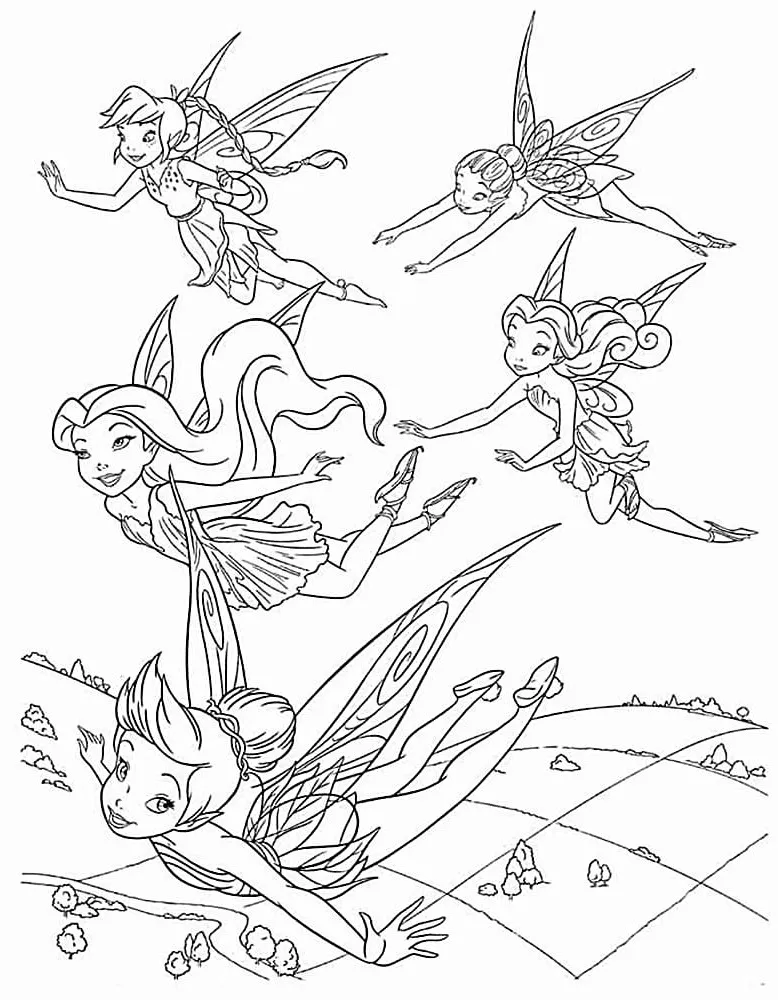 Dibujos para colorear e imprimir Tinker Bell