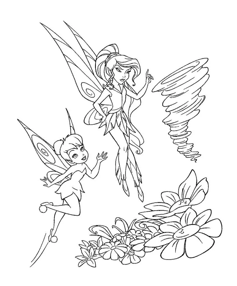 Dibujos para colorear e imprimir Tinker Bell