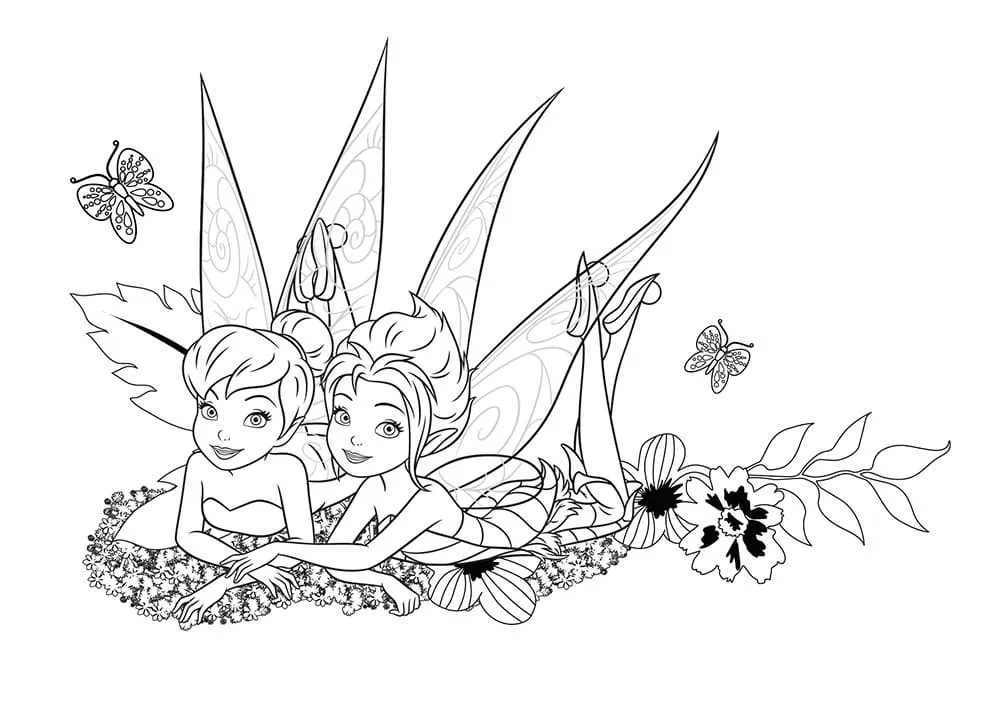 Dibujos para colorear e imprimir Tinker Bell