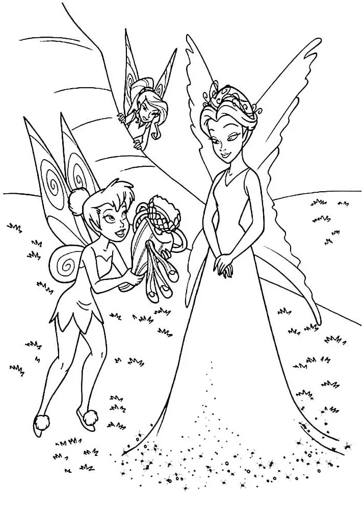 Dibujos para colorear e imprimir Tinker Bell