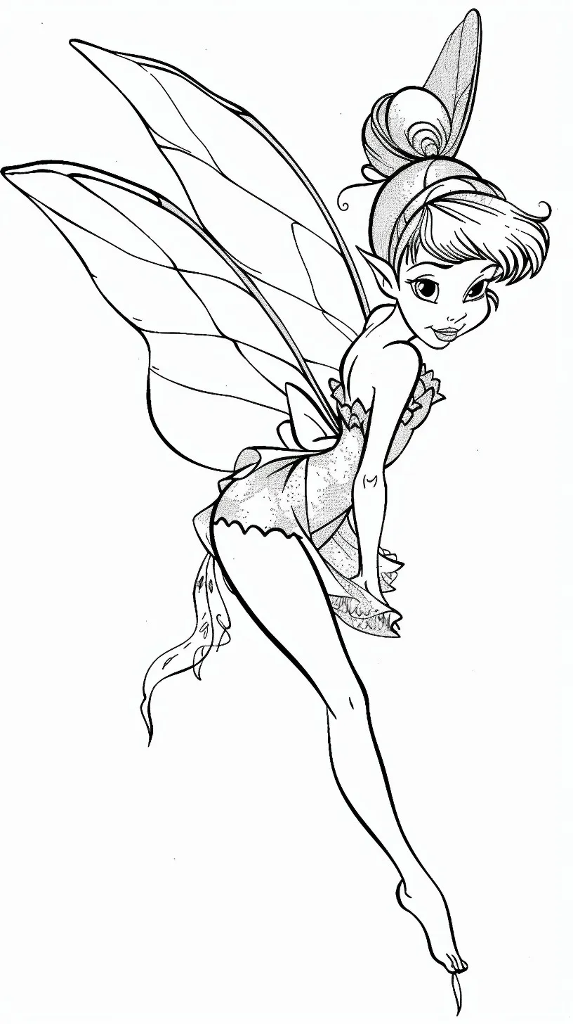 Dibujos para colorear e imprimir Tinker Bell