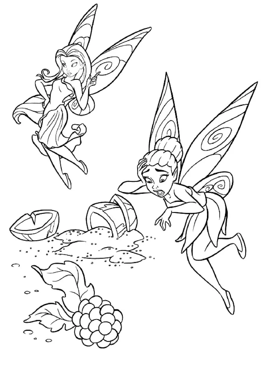 Dibujos para colorear e imprimir Tinker Bell