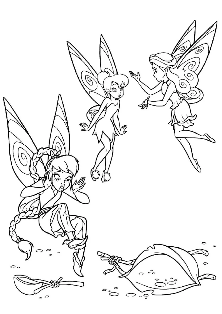 Dibujos para colorear e imprimir Tinker Bell