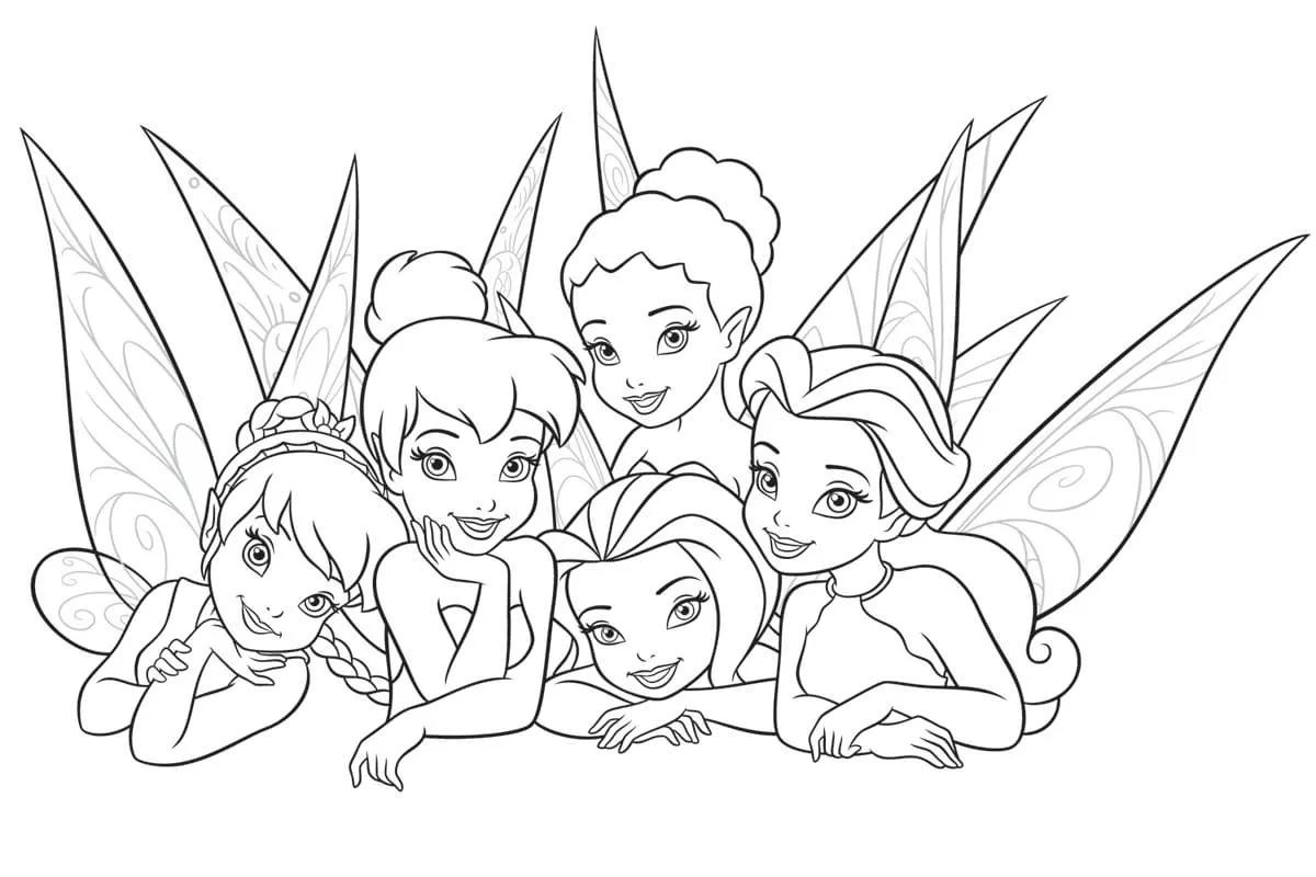 Dibujos para colorear e imprimir Tinker Bell