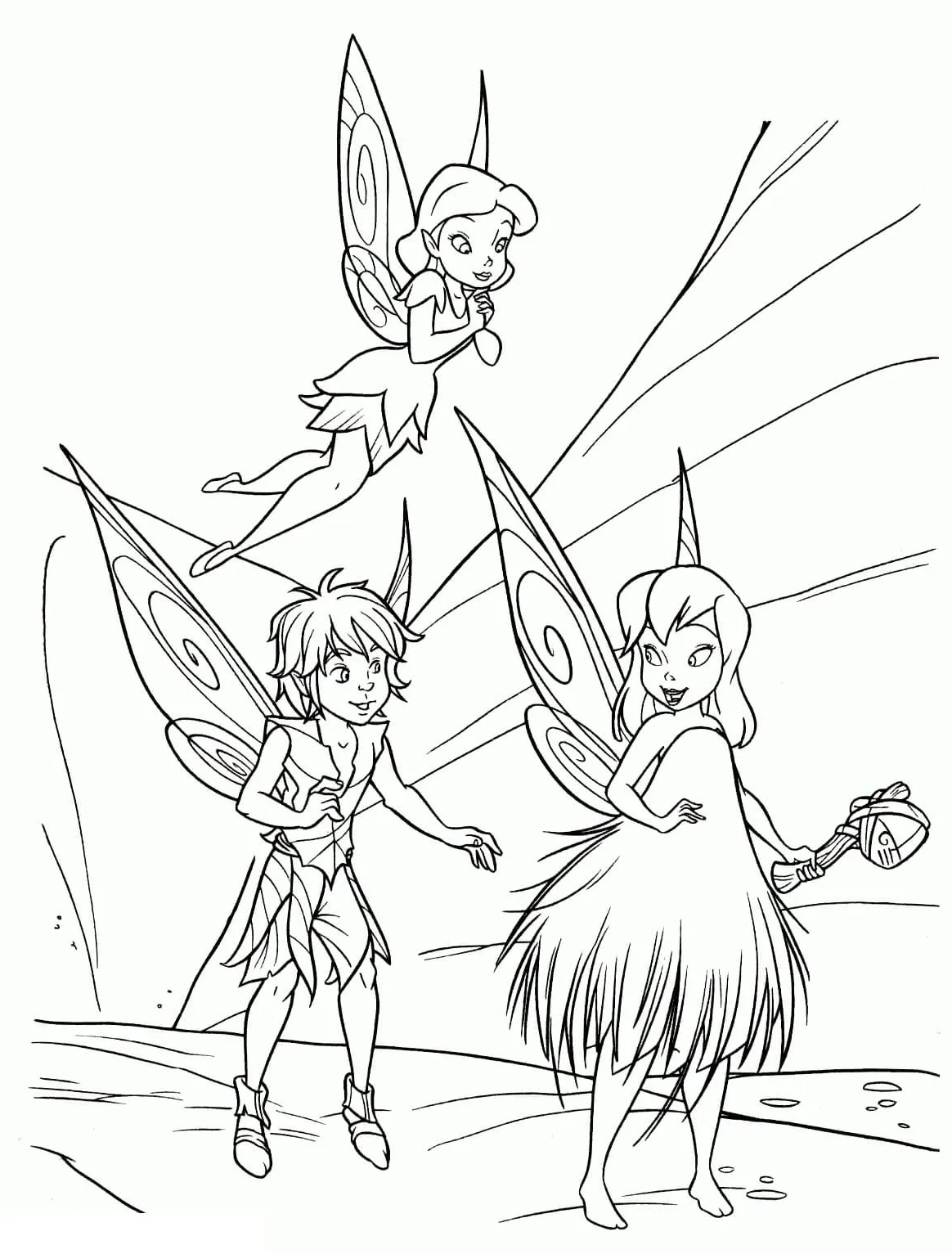 Dibujos para colorear e imprimir Tinker Bell